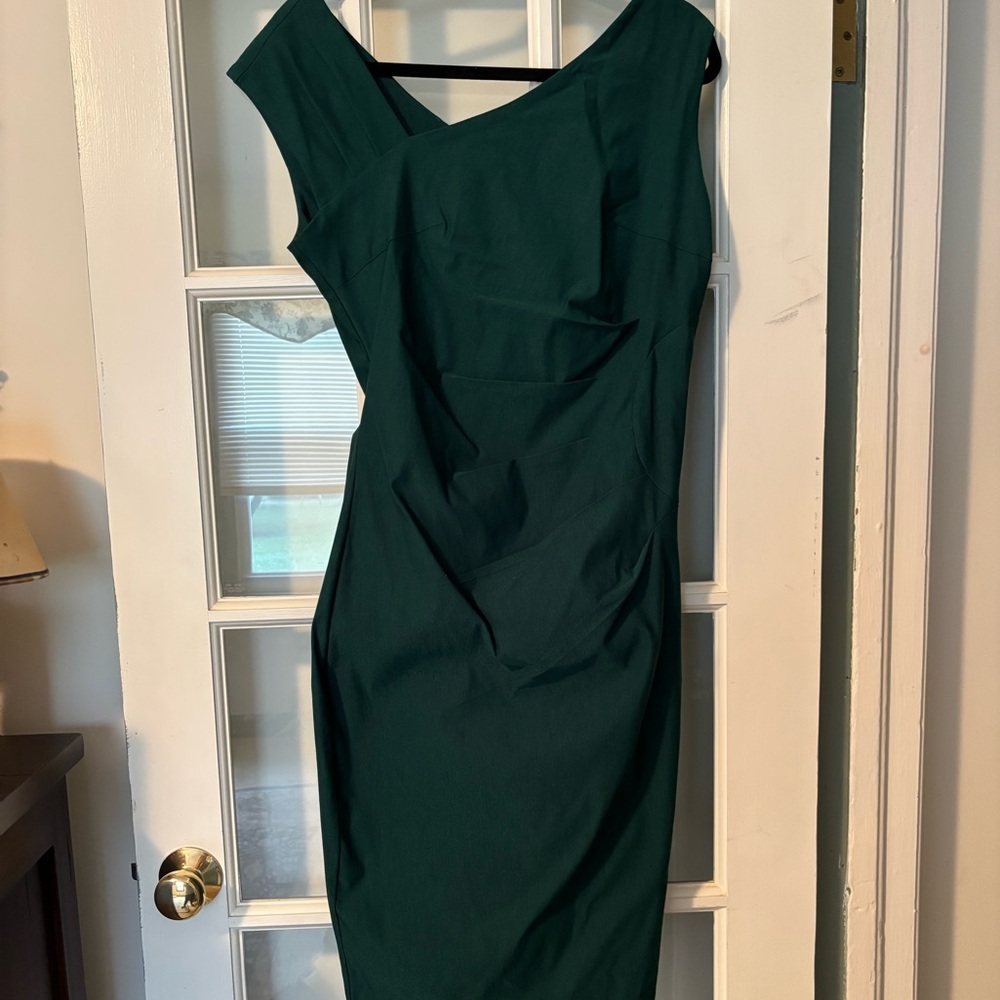 Elegant Dark Green Dress
